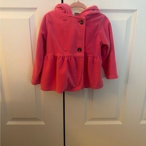 Carter's Bright Pink Fleece Hoodie